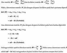 Ekspansi Kofaktor Menurut Baris Ketiga